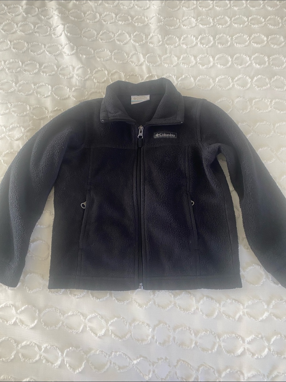 Columbia Kids Black Full-Zip Fleece Jacket